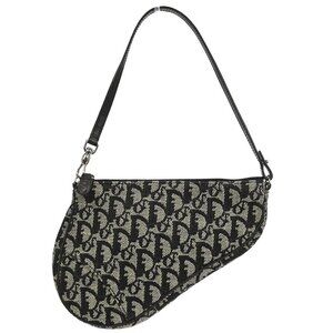 Christian Dior Black Trotter Saddle Handbag MC0013 154941